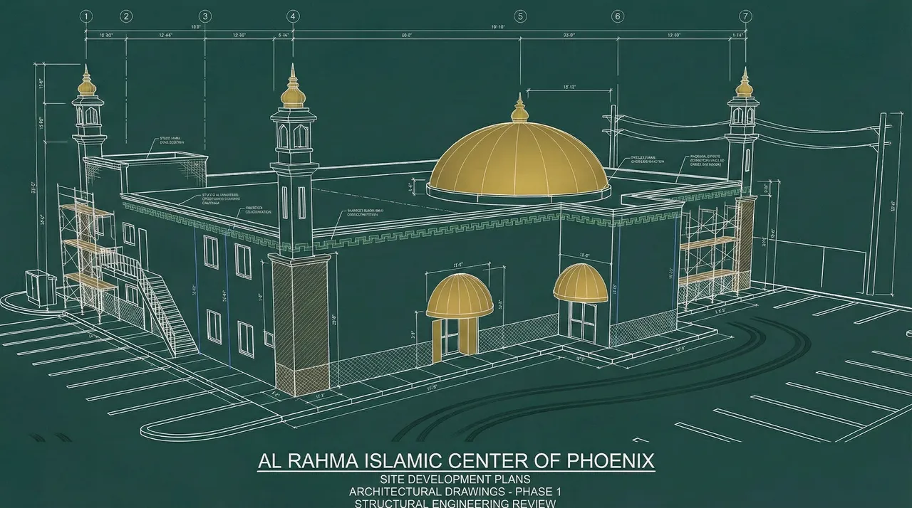 Al Rahma Islamic Center architectural plans